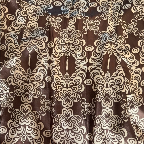 Cabi Shakespeare Tweed Overcoat Grayish/Brown Size 12 Wool Blend Knee Length - Picture 9 of 17